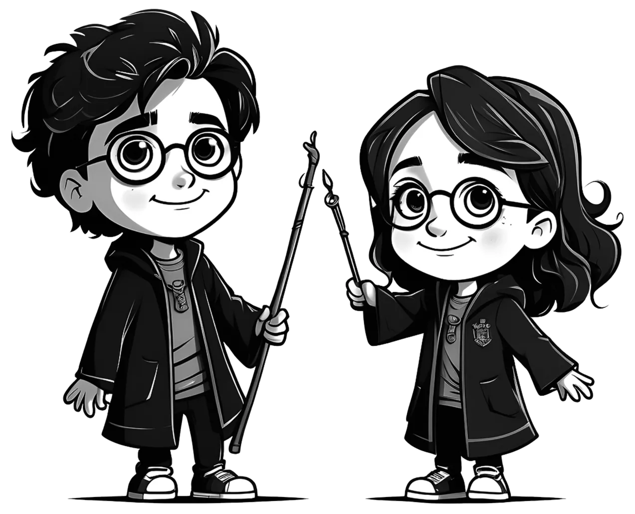 Cartoon depicting Harry Potter Theme Sleepover